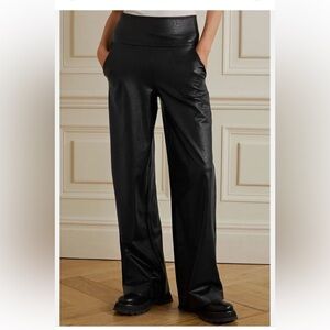 Commando faux leather wide leg pant NWT